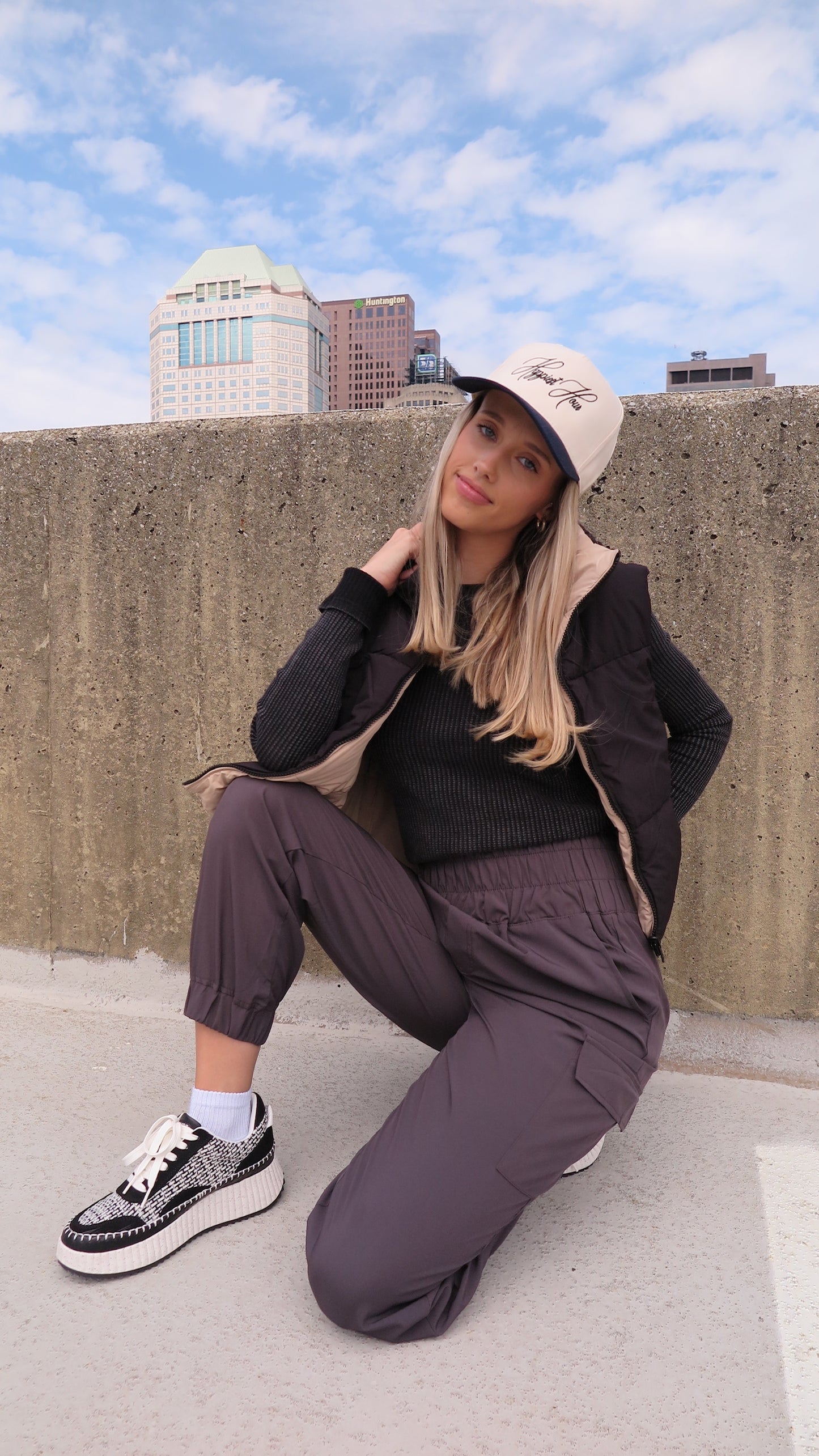 On My Way Cargo Joggers (Charcoal)