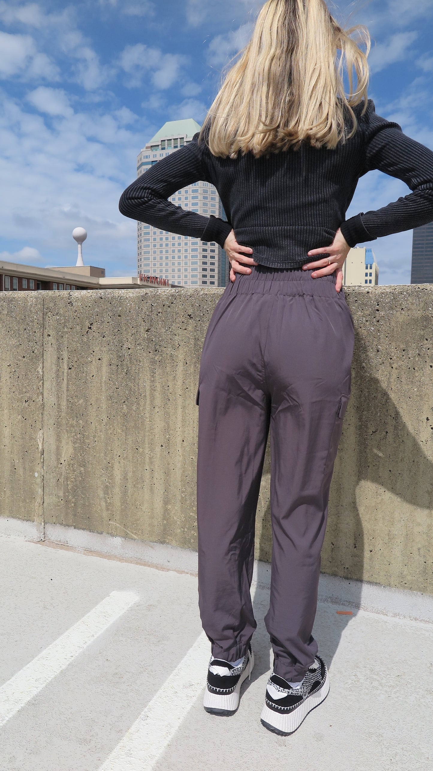 On My Way Cargo Joggers (Charcoal)