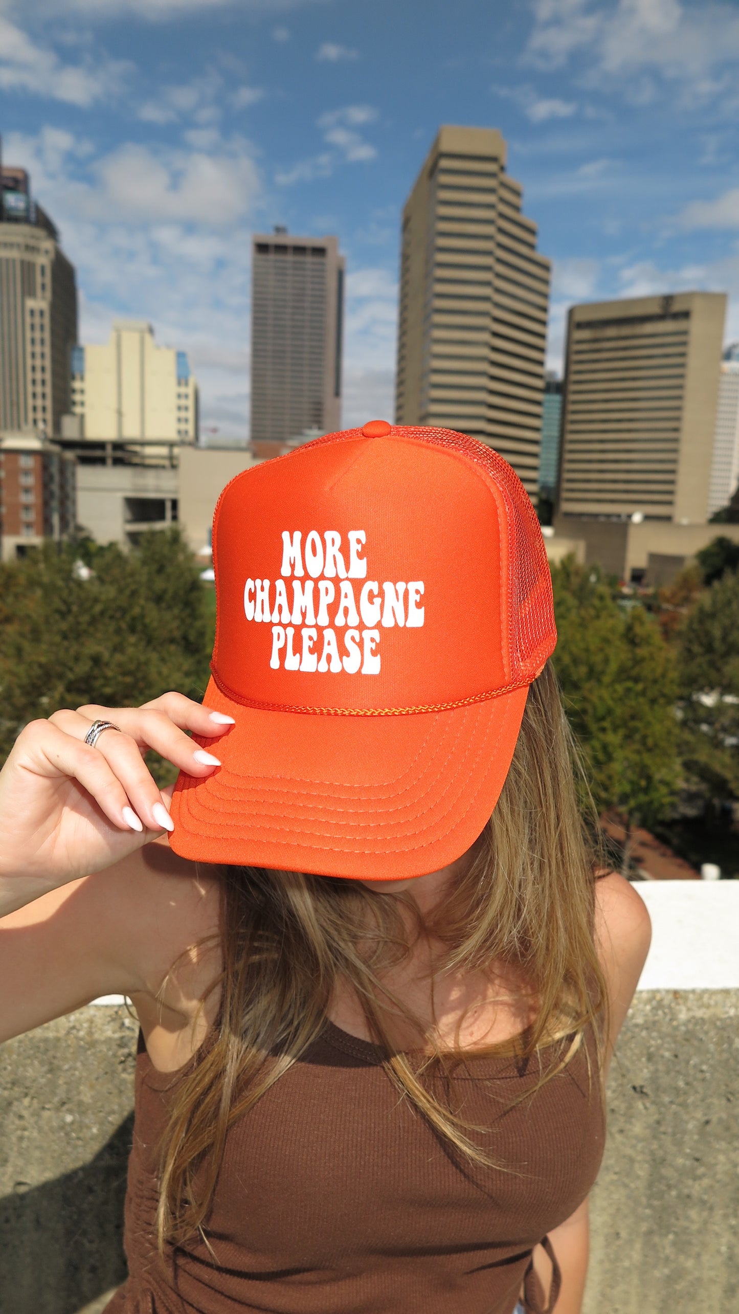 More Champagne Please Trucker Hat