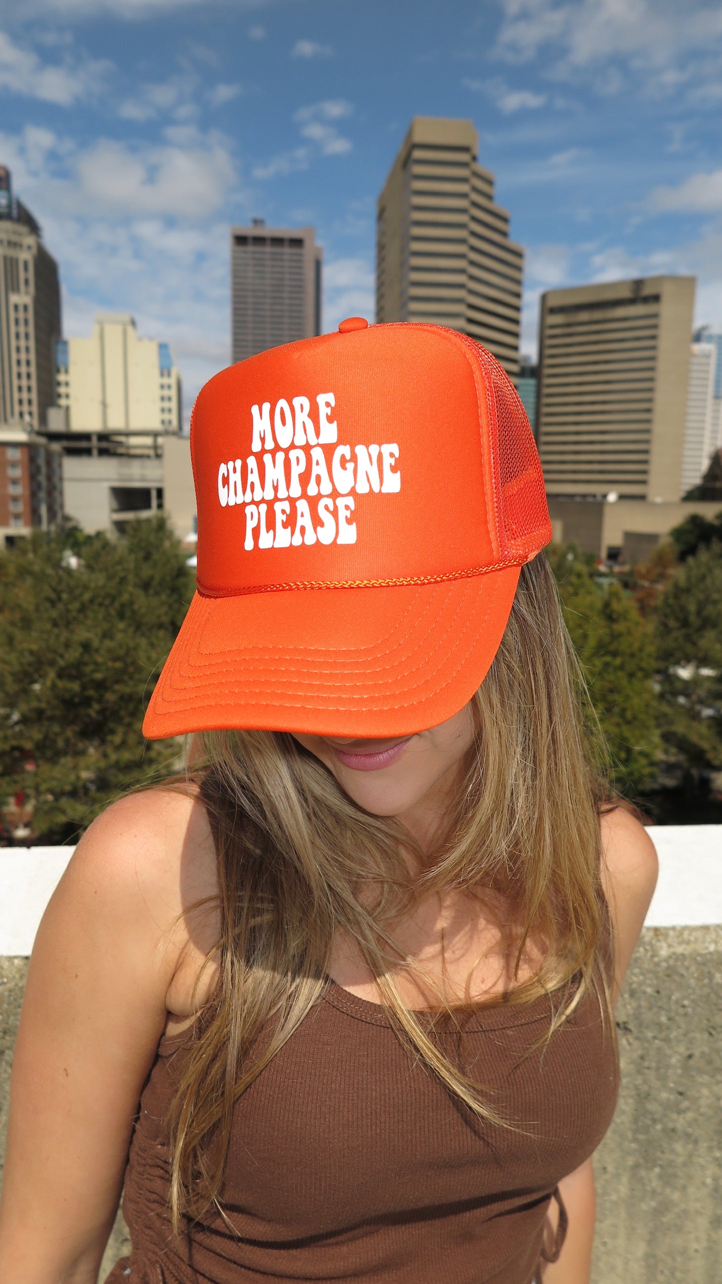 More Champagne Please Trucker Hat