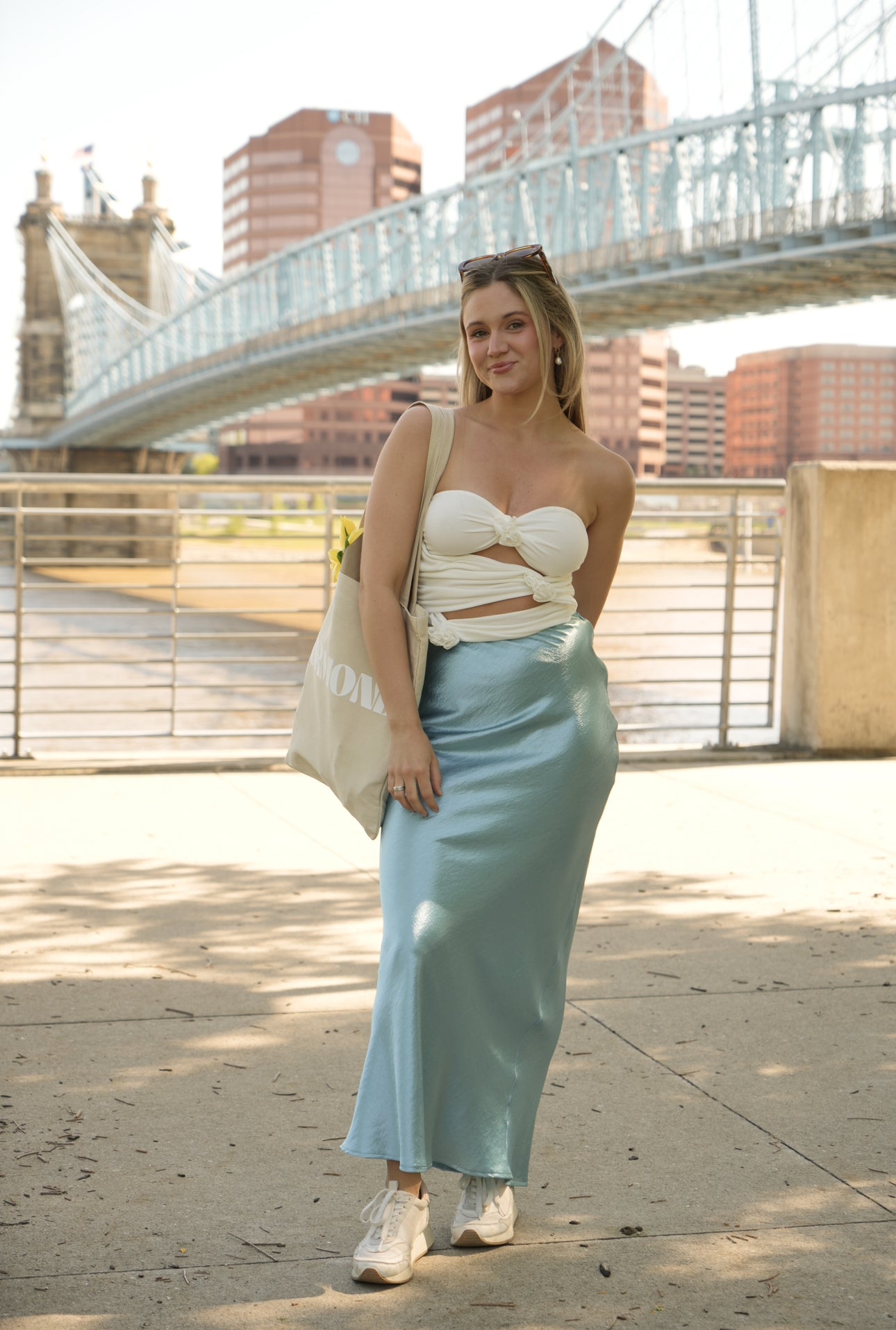 Magnolia Satin Maxi Skirt