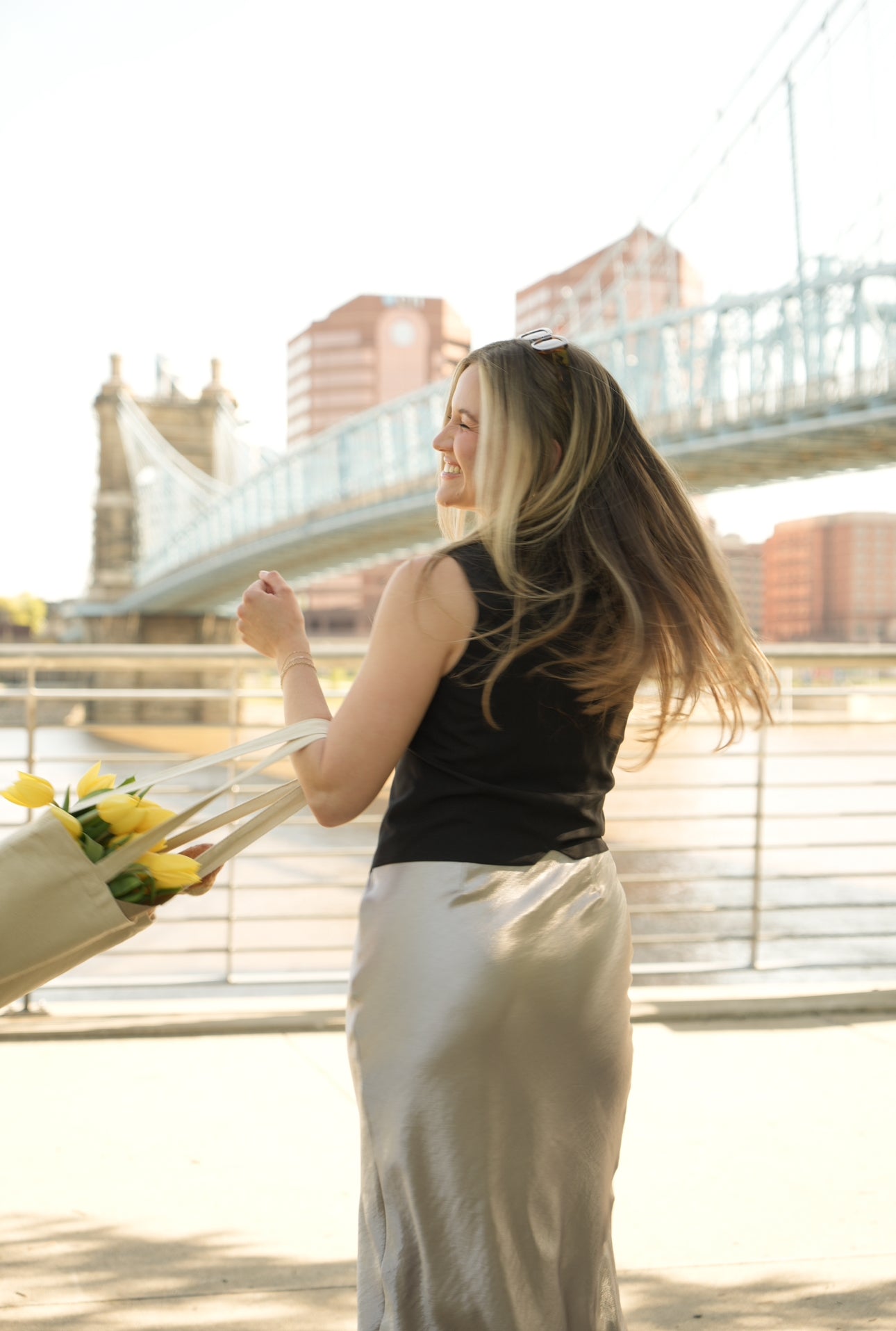 Magnolia Satin Maxi Skirt