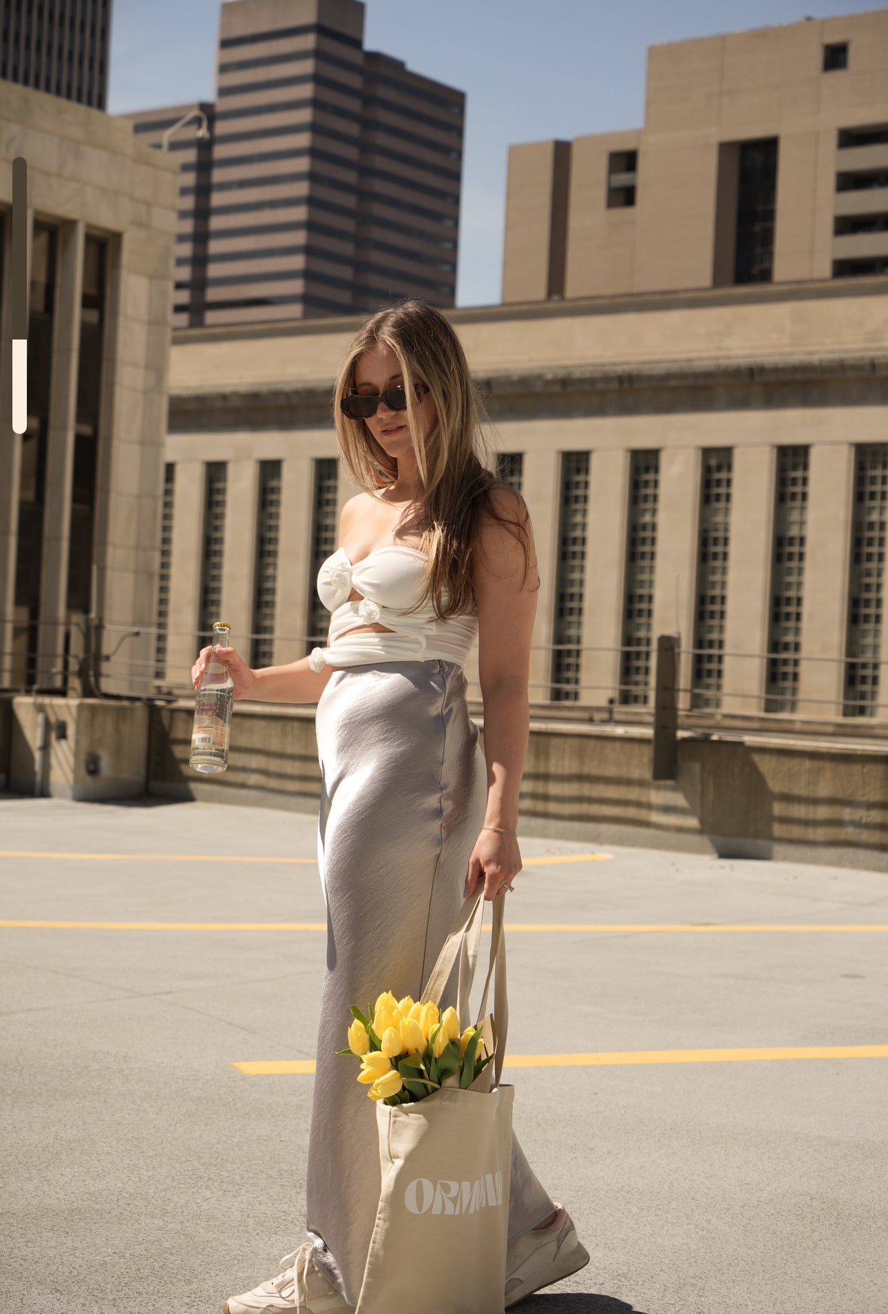Magnolia Satin Maxi Skirt