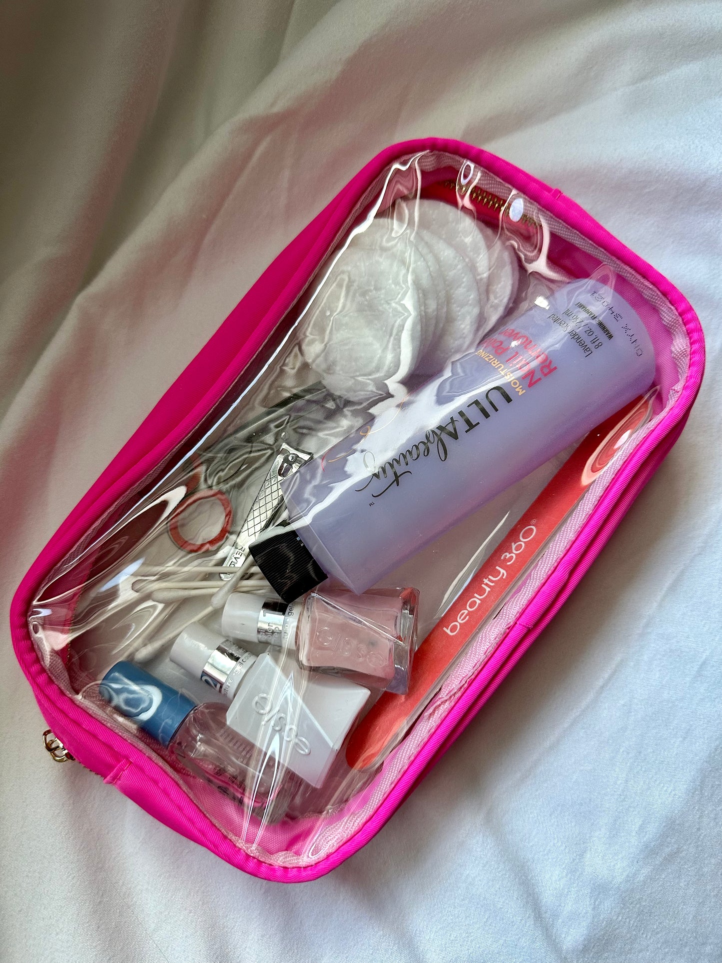 Medium Material Girl Pouch (Hot Pink)