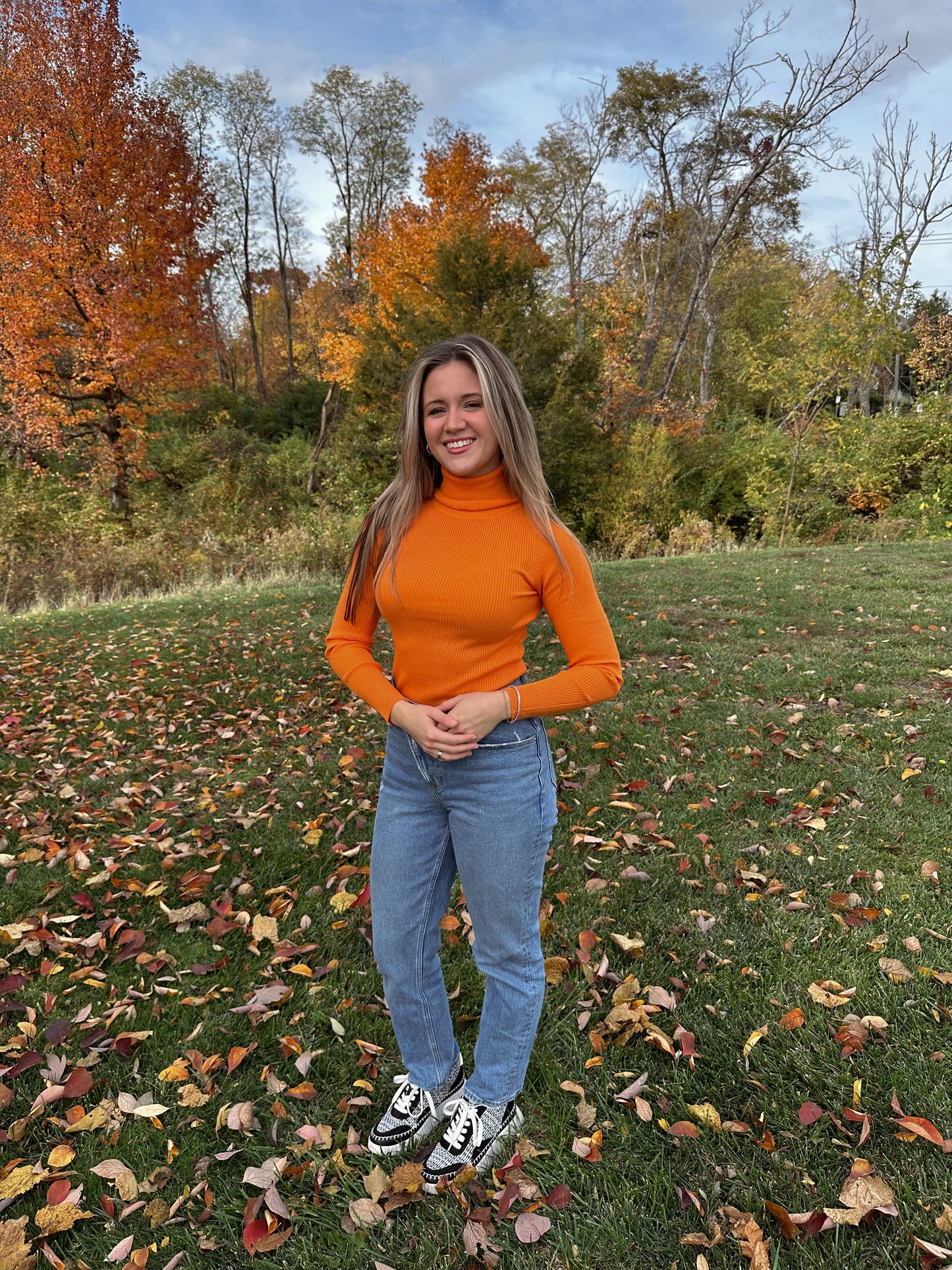 Timeless Turtleneck Long Sleeve (Marigold)