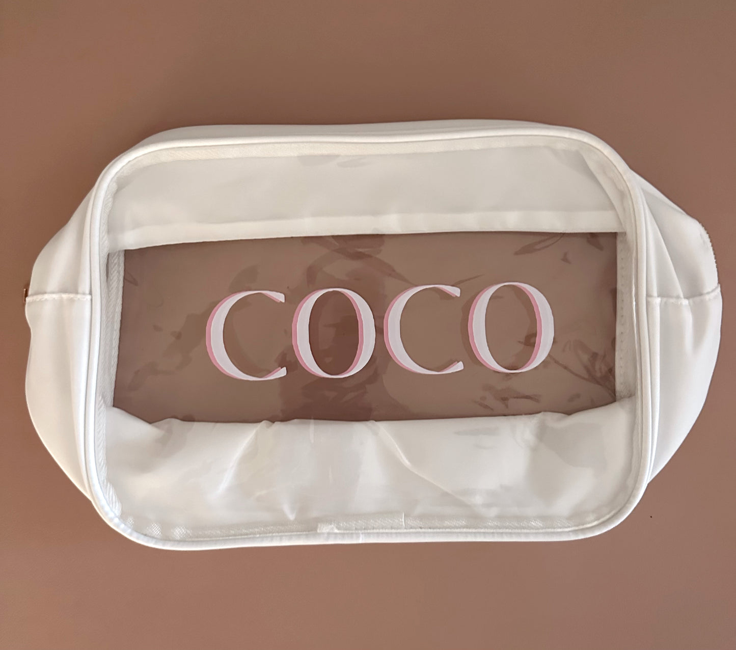 XL Material Girl Pouch (White)