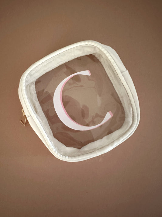 Small Material Girl Pouch (White)