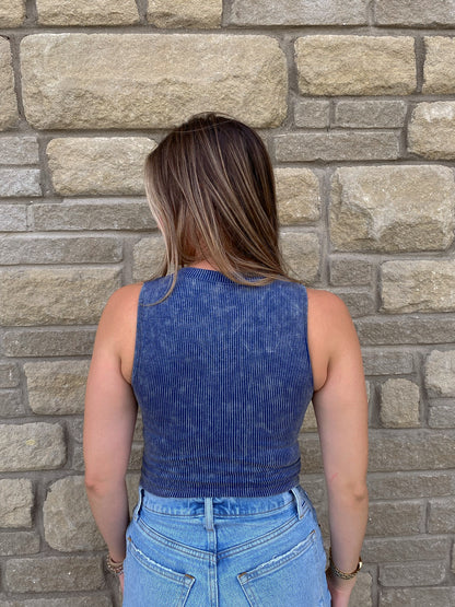 Essential Seamless Tank (Navy)