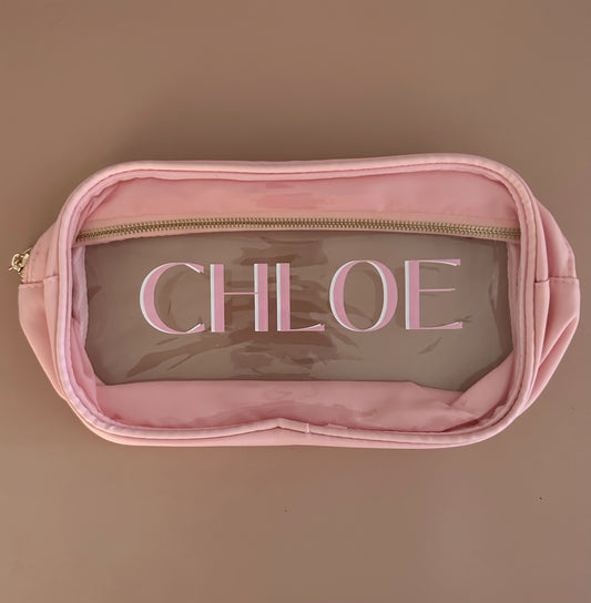 Large Material Girl Pouch (Light Pink)