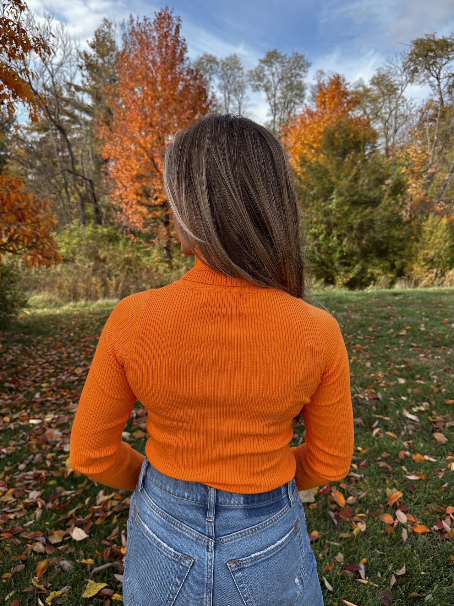 Timeless Turtleneck Long Sleeve (Marigold)